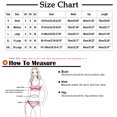 thumbnail image 3 of Jacenvly Tankini Swimsuits for Women Casual Sleeveless Contrast Color Halter Neck Surfing Swimwear Skin-Friendly Women'S Backless Bikini Flat Angle Set Split Set Beachwear Sky Blue, 3 of 9