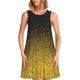 thumbnail image 1 of Fotbe Gold Glitter Gradient Vestido de Verano sin Mangas para Mujer – Vestido Midi Línea A, Estilo Camiseta Floral, Vestido Playero Casual y Fluido, 1 of 7