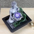 VECPIO USB Powered Buddha Tabletop Fountain With Colorful Spinning Ball