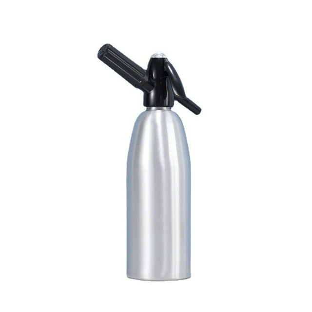 yeacher Elegant 1000ml Silver Soda Maker with Sleek Design, Reusable Carbonated Water Machine for Home Bars & Kitchens, DIY Healthy Beverages, Dishwasher Safe, No CO2 Included