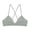 Gray, variant on Womens Bras Wireless Lightly Lined Triangle Beauty Back Mini Bralette Top Push Up Bras for Women