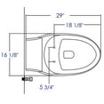 thumbnail image 2 of EAGO R-133SEAT Replacement Soft Closing Toilet Seat for TB133, 2 of 5