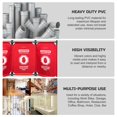 thumbnail image 3 of Essentially Yours"Restricted Area" Foldable Safety Barricade | High Visibility Red 3 Foot Lightweight Portable Safety Barrier with Heavy Duty PVC Frame, 3 of 4