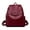 Wine red, variant on Korean Style All-Match Leather Sheepskin Ladies Backpack