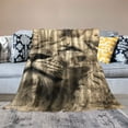 thumbnail image 2 of WYYP A Majestic Lion Flannel Throw Blanket for All Seasons Soft Plush Blankets White, 2 of 6