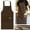 Brown, variant on FANOTEK 10 Pack Unisex Aprons Adjustable Kitchen Bib Aprons 3 Pockets for Kitchen Cooking Baking Crafting BBQ,Red
