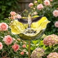 thumbnail image 4 of Kaireo Hanging Bird Feeder Metal Tray Decorative Bowl Multicolor for Garden Yard Patio - Shop Now, 4 of 5