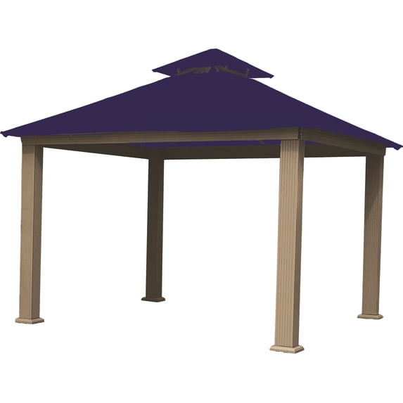 ACACIA 14' x 14' Aluminum Frame with OutDura Soft Top Gazebo in Classic Royal