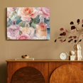 thumbnail image 4 of FCXZI Pink Floral Canvas Wall Art Deco for Bedrooms, Dorm Bathrooms, Living Rooms, 4 of 6