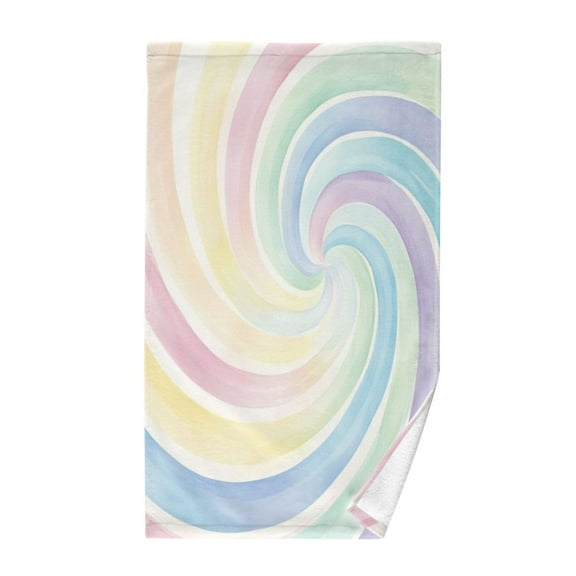 Pure Cotton Face Towel 16x28 Inches Hand Towel Bath Towel Hand Bath Towels Soft Good Water Absorption for Washing Face Wiping Face Cute Color Swirl