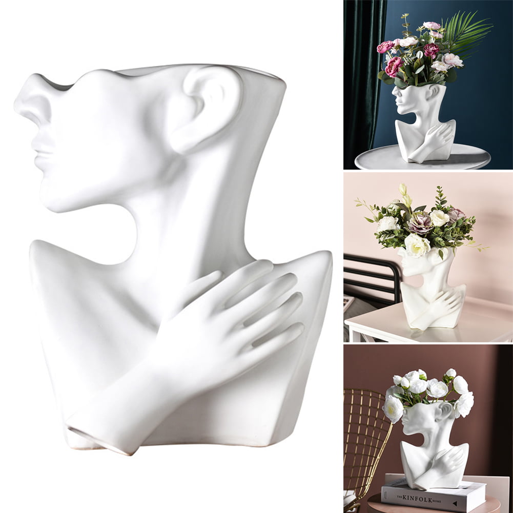 Handicraft Human Body Art ceramic pot Vase for nordic style Flower arrangement 