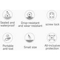 thumbnail image 4 of IPX8 Waterproof Airtag Dog Collar Holder (1 Pieces), Apple Airtag Anti Chew and Anti Scratch Hard PC, with Anti Loss Screws, Cat Dog GPS Tracker Anti Loss air tag Cover Holder, 4 of 5