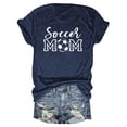 thumbnail image 1 of Fgnfyis T-Shirt à Manches Courtes Col Rond Imprimé Graphique Décontracté pour Femmes Marine P, 1 of 3