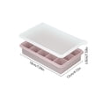thumbnail image 3 of Large Ice Tray with Lid - Silicone Ice Cubes Tray for Freezer, Reusable Ice Maker Molds, Leak-Proof Stackable Ice Cube Tray, Pink, Ccwuwei, 3 of 6