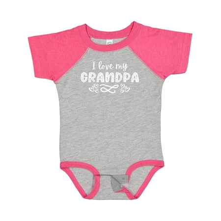 

Inktastic I Love My Grandpa with Hearts Gift Baby Boy or Baby Girl Bodysuit