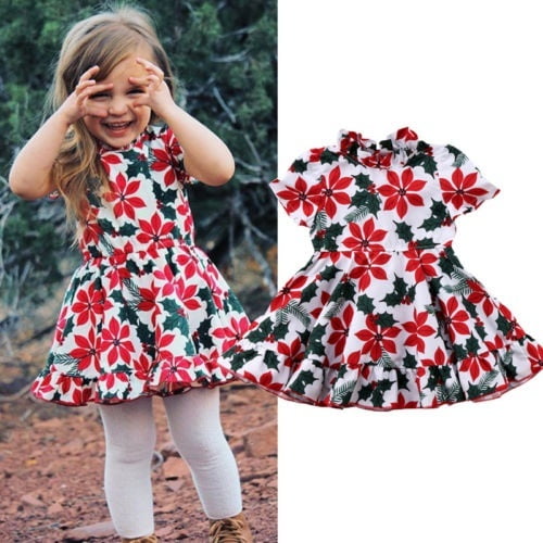 Robe de Princesse pour Bébé Fille, Robe de Concours Florale, Robe de Mariage, Robe de Fête, Robe d'Été, 1-5 Ans