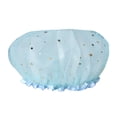 thumbnail image 3 of Grandest Birch 4 PCS Bath Hat Star Pattern Double Layer Kids Shower Shampoo Cap for Bathroom Waterproof Double Layer Wear-resistant Bath, 3 of 4