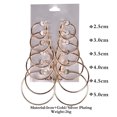 thumbnail image 2 of 6 Paires de Boucles d'Oreilles Créatives en Alliage, 2 of 6