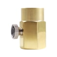 thumbnail image 1 of Adaptador de botella de refresco de latón para el hogar Adaptador de recarga de cilindro de CO2 Cone Tomshoo  Adaptador, 1 of 7