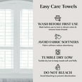 thumbnail image 3 of Adobella 6 Premium Turkish Bath Collection Hand Towels, 100% Combed Turkish Cotton, 600 GSM, 16 x 28 inch, Navy Blue (Set of 6), 3 of 7