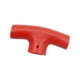 thumbnail image 5 of Mango de pala, repuesto de pala para nieve PP rojo suave, accesorios, parte superior de pala para nieve Tipo T corta, 5 of 9