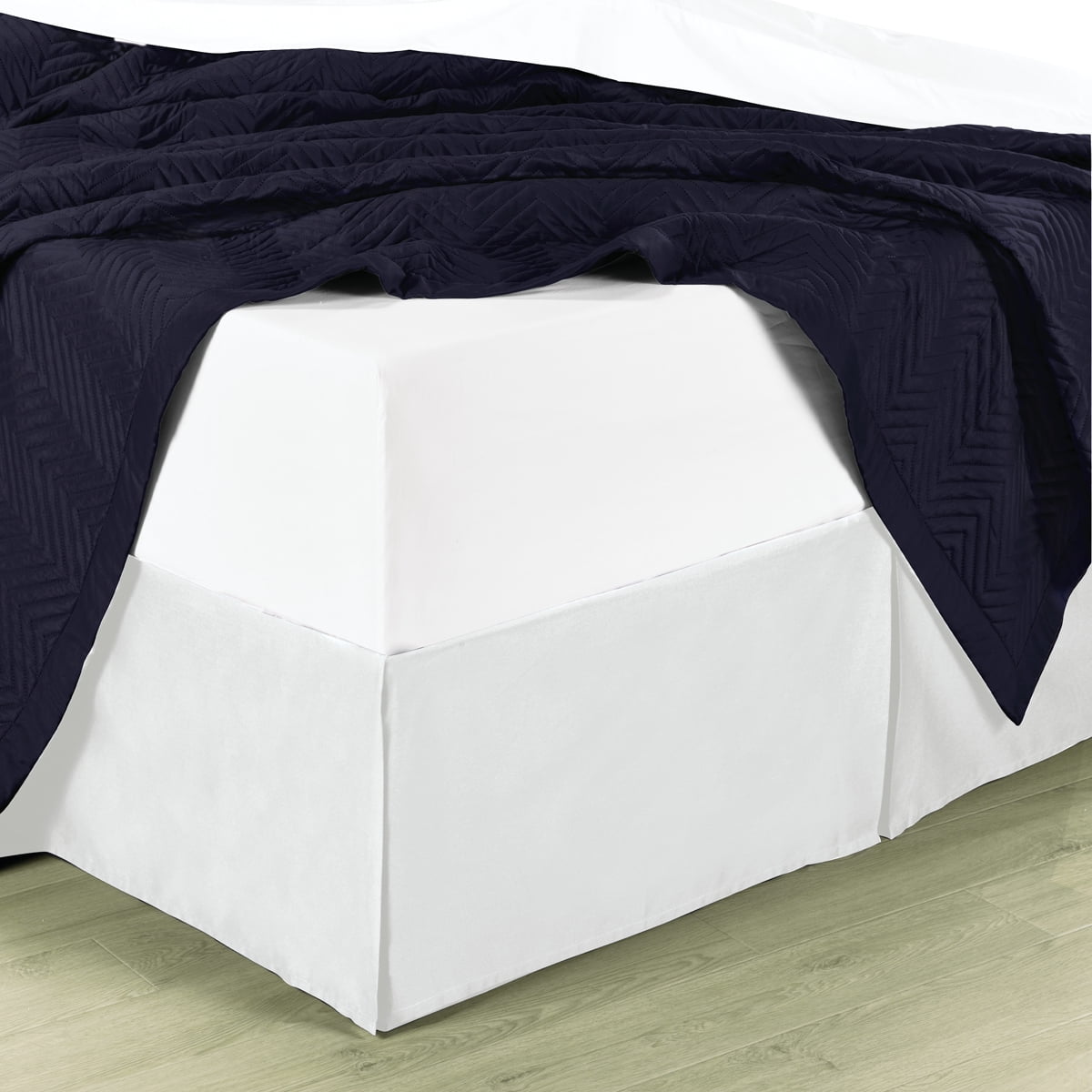 Gorgeous Solid Burgundy Bed Skirt 100% Cotton Platform Dust Ruffle Split Corner 