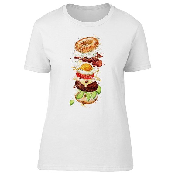 Breakfast Burger Ingredients Tee Men's -Image by Shutterstock