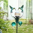 thumbnail image 4 of Wonder Garden Solar Solar Wind Spinner Hummingbird Spinner, Waterproof Outdoor Metal Wind Sculpture for Patio, Lawn & Garden Decor, 4 of 9