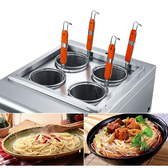 4 Baskets Electric Pasta Cooking Machine Commercial Pasta Cooker Noodles Snack Foods Cooking Equipment 220V