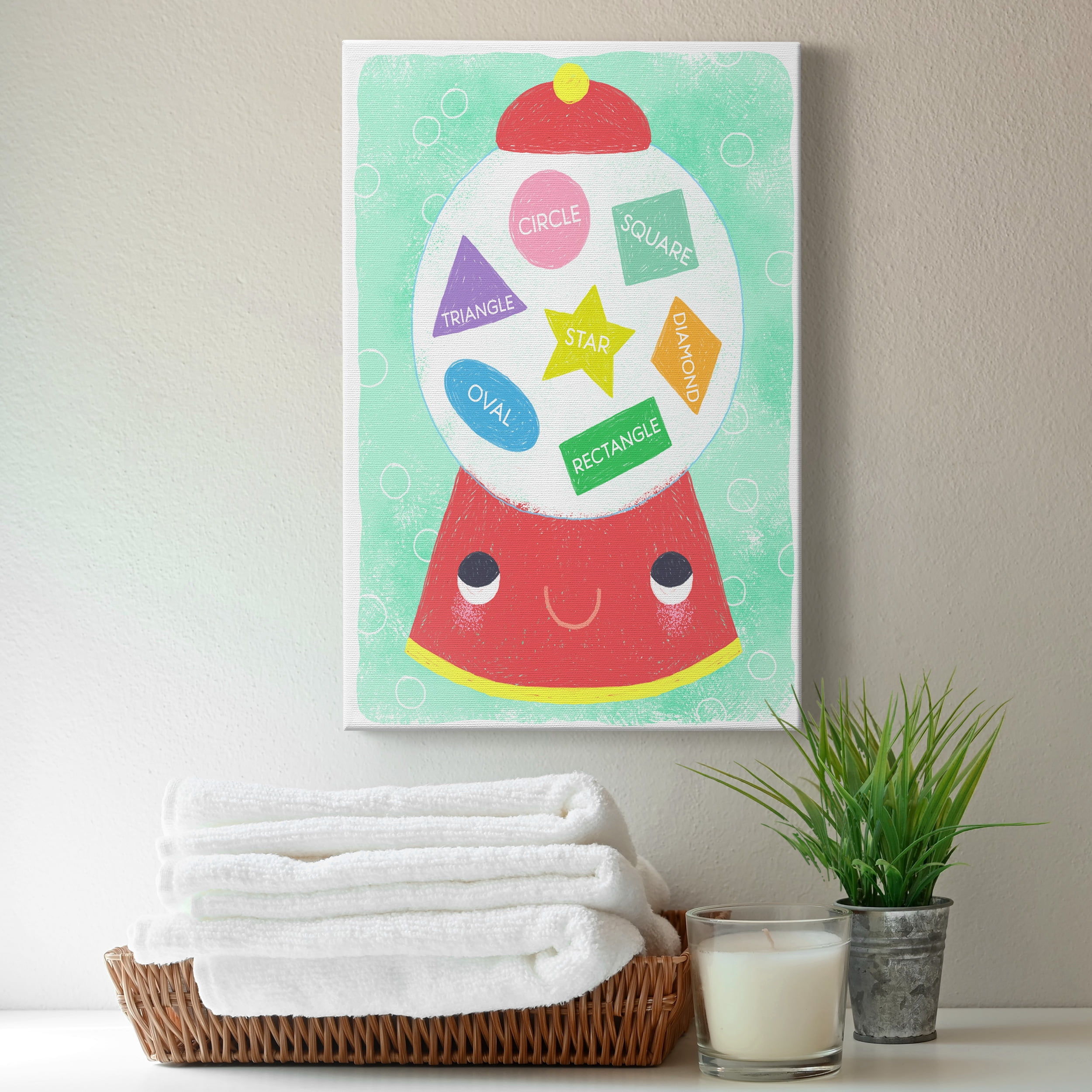 Gumball Shapes Premium Gallery Wrapped Canvas - Ready to Hang - 24 x 36