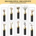 thumbnail image 6 of Metal Tall Floor Vase Set of 3, Large Gold Vase Decorative Tall Stand Vases for Dried Flower, Modern Home Decor for Living Room, Hallway, Wedding Centerpiece, 24.8"/30.3"/34.2", Gilded Rhombus Black, 6 of 10