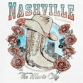 thumbnail image 3 of Nashville TN The Music City Unisex Hoodie Country Cowgirl Boots and Hat, 3 of 7