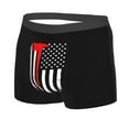 thumbnail image 2 of Disketp Firefighters Usa Flag Men'S Boxer Briefs,Soft And Breathable Cotton Underwear With Comfortflex Waistband, 2 of 9