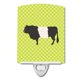thumbnail image 1 of "Treasures Belted Galloway Cow Green Ceramic Night Light, 6x4, Multicolor" Caroline's Treasures BB7657CNL, 1 of 1