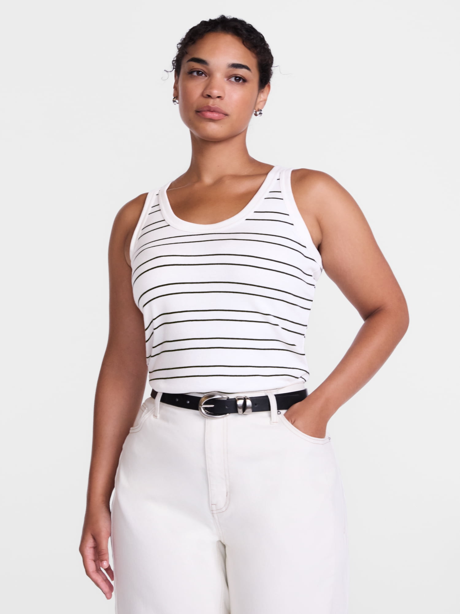 Scenario Women's Rib Tank Top, Sizes XS-XXXL