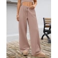 thumbnail image 5 of BAKREP Women's Sweatpants Wide Leg Elastic Loose Relaxed Sweat Pants Spring Winter Clothes Baggy Drawstring Joggers with Pockets, 5 of 12