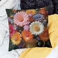 thumbnail image 2 of SHANXI Flower Throw Pillow Covers Brautiful Orange Comfortable Decorative Sofa 18x18in, 2 of 5