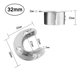 thumbnail image 3 of Soporte de acero inoxidable para barras de cortina o toalla, 2 piezas, base de conexión reforzada, diámetro de 32mm, incluye tornillos y anclajes., 3 of 6