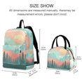 thumbnail image 2 of ALAZA Backpack Set Scenery Sunset Elementary School Bags Student BookBag with Lunch Bag, 2 of 6