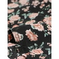 thumbnail image 6 of Allegra K Women's Vintage Floral Short Sleeve Camp Collar Button Up A-Line Dress, 6 of 6