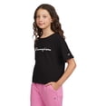 thumbnail image 3 of Champion Girls Meet and Greet Loose-Fit Tee - Black - Size Large, 3 of 4