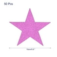 thumbnail image 2 of Uxcell 50Pcs Star Cutouts Paper Five Star Confetti Cutouts for Birthday Party Classroom Wall 5.9 inches,(Pink), 2 of 5