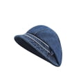 thumbnail image 1 of Gorra de mujer Sombrero de mujer,Sombrero de pescador para mujer Gorra de mujer Sombrero de vendedor de periódicos gorra,Sombrero de algodón con forma de cúpula moderno para Azul oscuro, 1 of 8