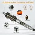 thumbnail image 6 of KIPOZI 1.25" Thermal Brush, Curling Iron Brush, Thermal Round Brush, LCD Display with 16 Adjustable Temperature, Auto Shut-Off, Black, 6 of 7