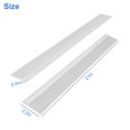 thumbnail image 5 of TSV 2pcs Kitchen Silicone Gap Covers, 21" Gap Fillers Stove Counter Gap Covers, T-Shaped, Clear White, 5 of 6
