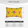 thumbnail image 4 of Pofeuu Mardi Gras Crayfish and Fleur de lis Print Polyester Microfiber Plush Pillowcases, Super Soft and Cozy Pillow Case Covers with Envelop Closure（Pillow core not included）-20"x30", 4 of 6