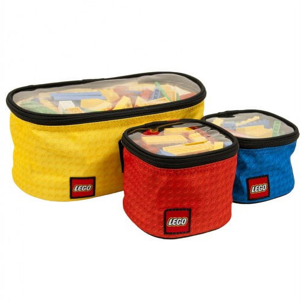 LEGO Unisex Storage 3-Piece Organizer Cubes, Multicolor
