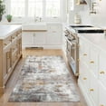 thumbnail image 4 of BERTHMEER 3'x5' Gray Multicolor Abstract Area Rugs for Office Entryway Washable Rugs Non-slip, 4 of 4