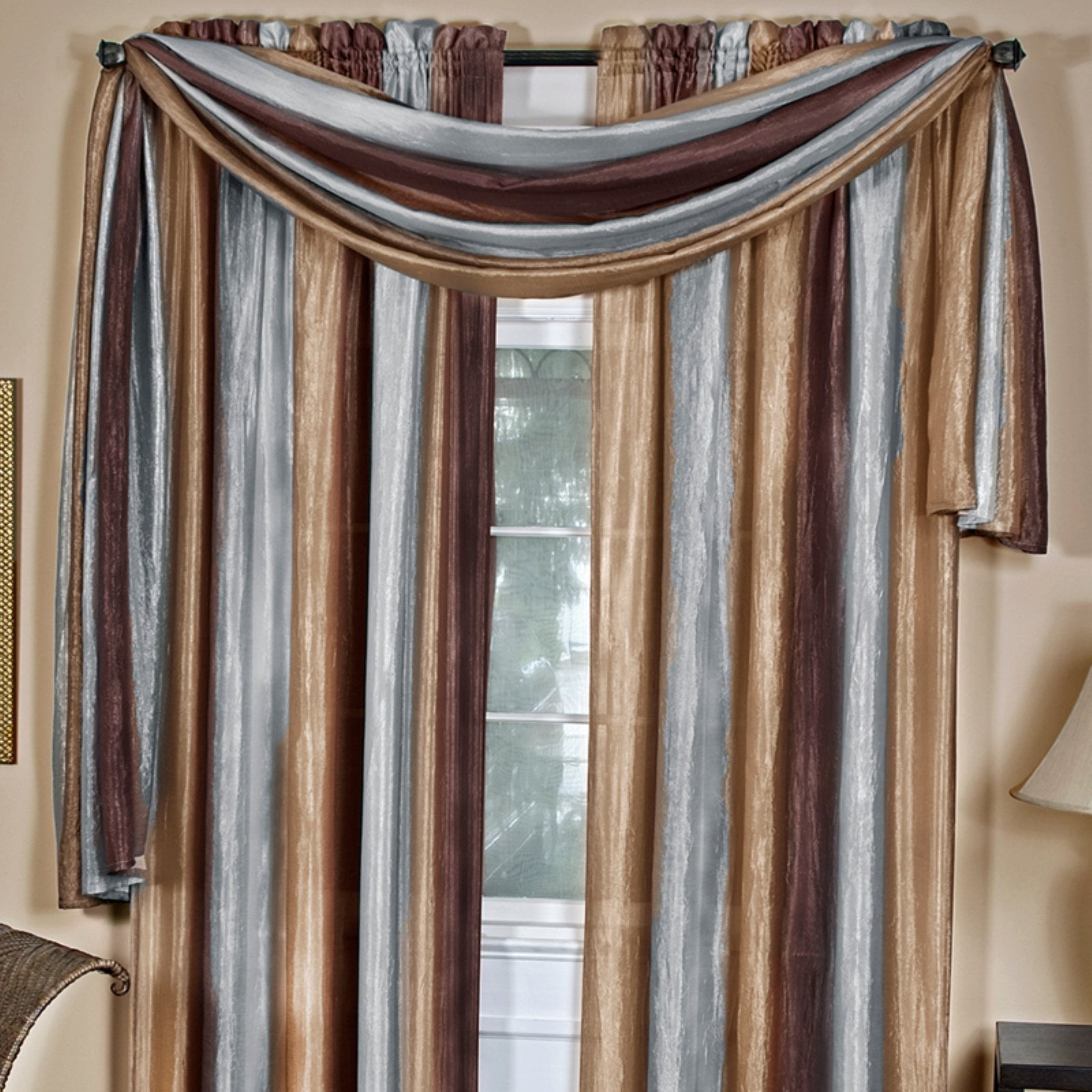 Achim Ombre Curtain Scarf