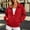 Red, variant on IUYRTFE Women's Full Zip Jacket with Pockets Turn Down Collar Long Sleeve Winter Casual Outerwear